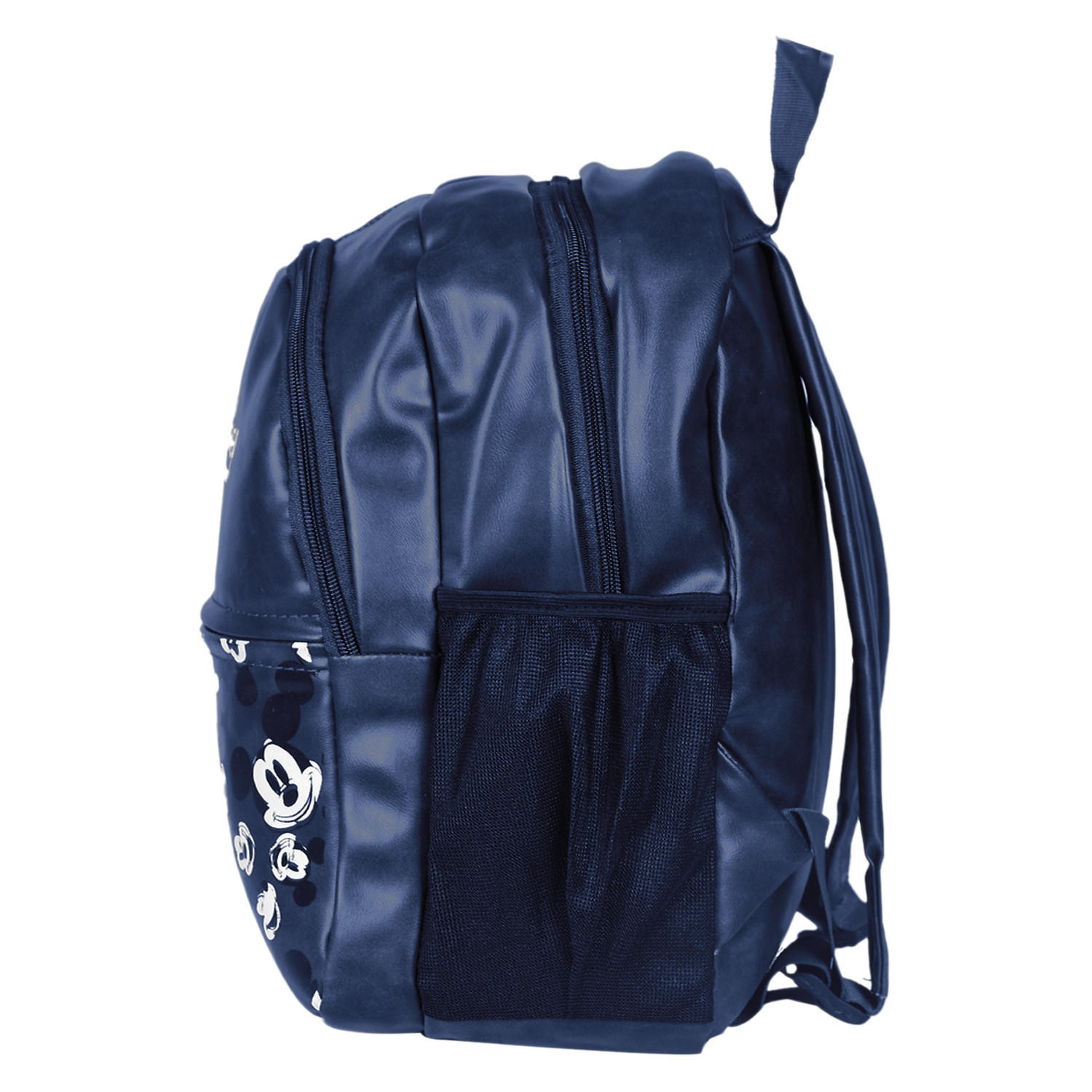 Kuber Industries Disney Mickey School Bag for Kids|Stylish Backpacks for Kids|Leather Waterproof Shoulder Straps Bag for College|Travel (Blue)