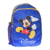 Kuber Industries Disney Mickey School Bag|2 Compartment Polyester School Bagpack|School Bag for Kids|School Bags for Girls with Zipper Closure (Blue)
