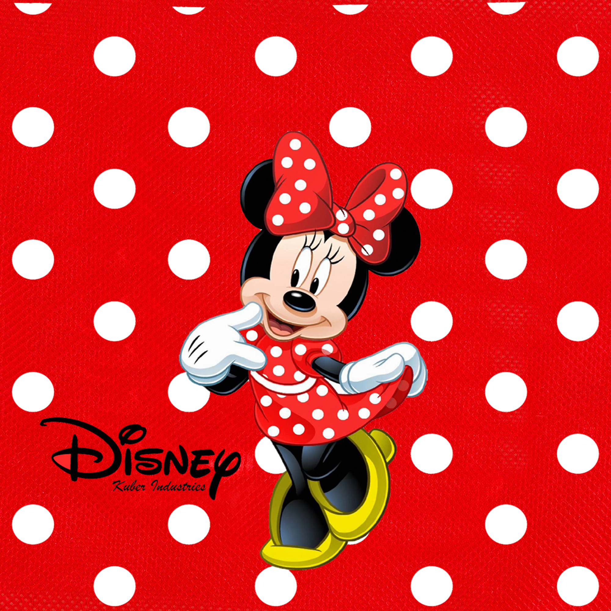 Kuber Industries Disney Minnie Print Non Woven Travel Shoe Cover, String Bag Organizer (Red) -HS_35_KUBMART17995