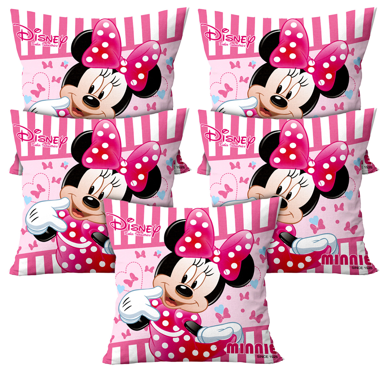Kuber Industries Disney Minnie Print Silk Special long Crush Cushion Covers (16