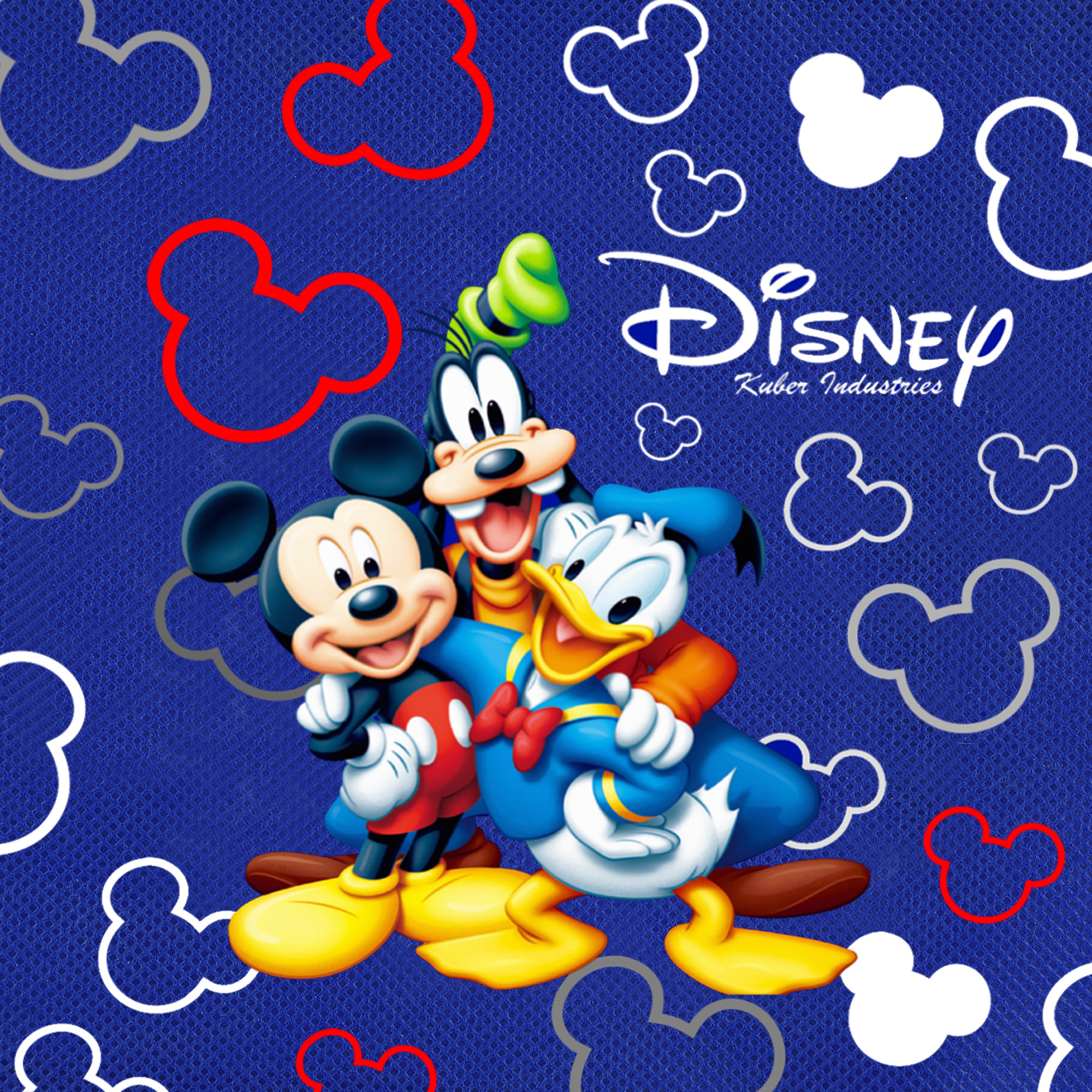 Kuber Industries Disney Print Non Woven Travel Shoe Cover, String Bag Organizer (Royal Blue & Red) -HS_35_KUBMART18021