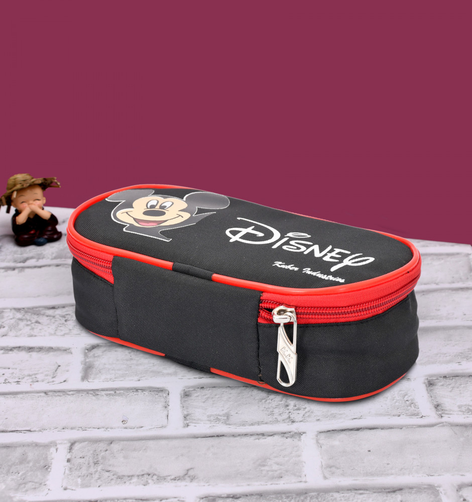 Kuber Industries Disney Print Travel Lunch/Tiffin/Storage Bag for Office, College &amp; School (Black)-KUBMRT11692