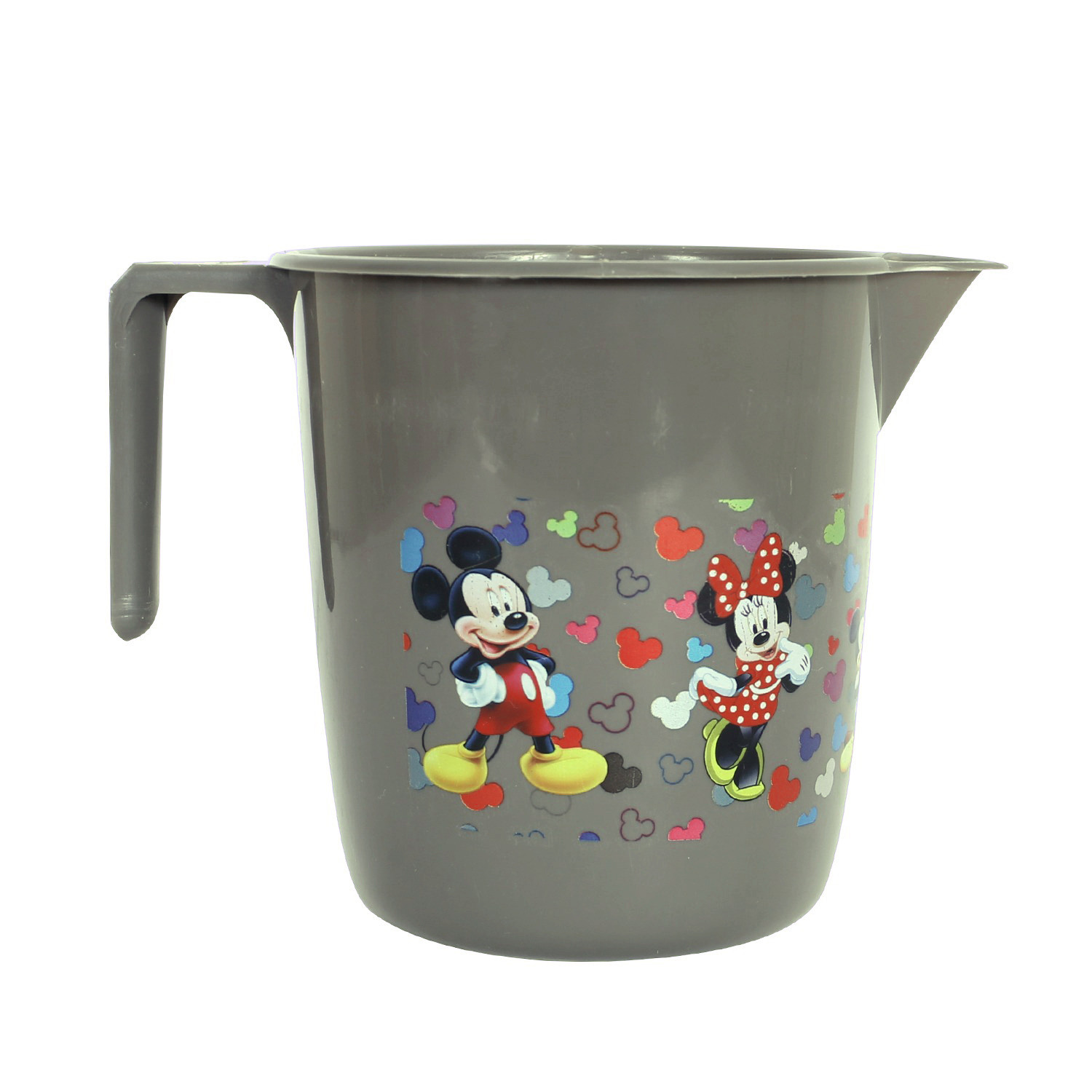 Kuber Industries Disney Team Bathroom Mug  Plastic Bath Mug for Bathroom  Mug for Bathroom  Mug for Toilet  Washroom Jug  111 Bath Mug  1 LTR  Pack of 2  Gray