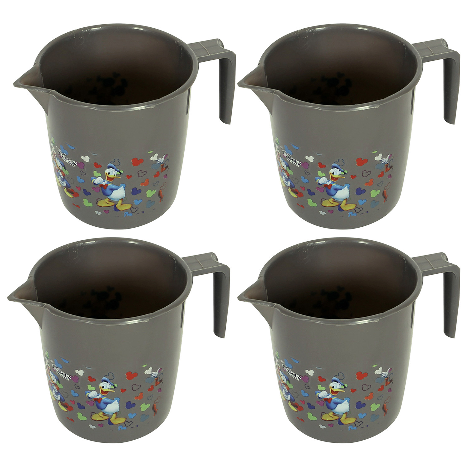 Kuber Industries Disney Team Bathroom Mug | Plastic Bath Mug for Bathroom | Mug for Bathroom | Mug for Toilet | Washroom Jug | 111 Bath Mug | 1 LTR | Gray