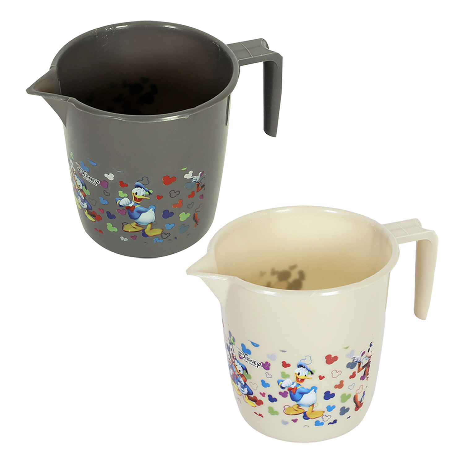 Kuber Industries Disney Team Bathroom Mug | Plastic Bath Mug for Bathroom | Mug for Bathroom | Mug for Toilet | Washroom Jug | 111 Bath Mug | 1 LTR | Pack of 2 | Multi