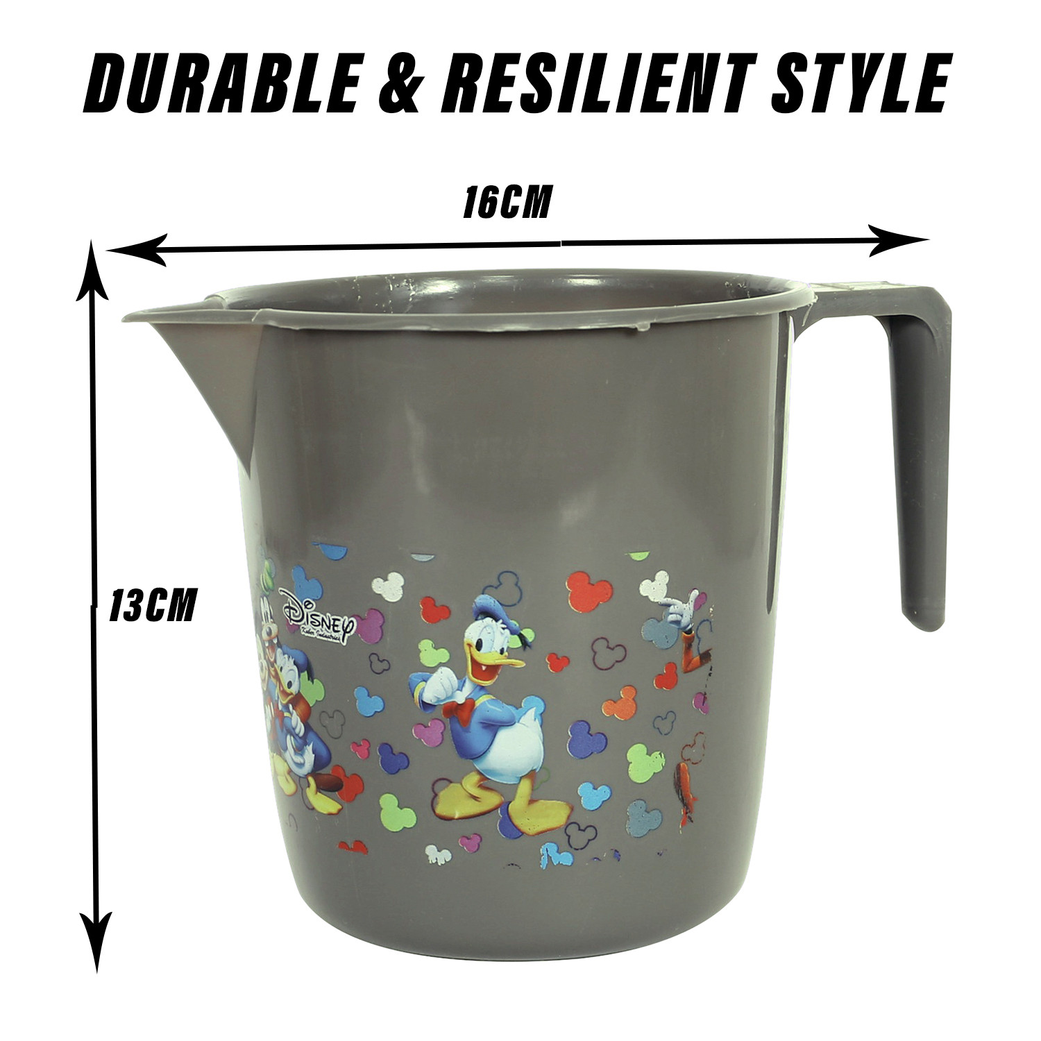 Kuber Industries Disney Team Bathroom Mug | Plastic Bath Mug for Bathroom | Mug for Bathroom | Mug for Toilet | Washroom Jug | 111 Bath Mug | 1 LTR | Pack of 3 | Multi