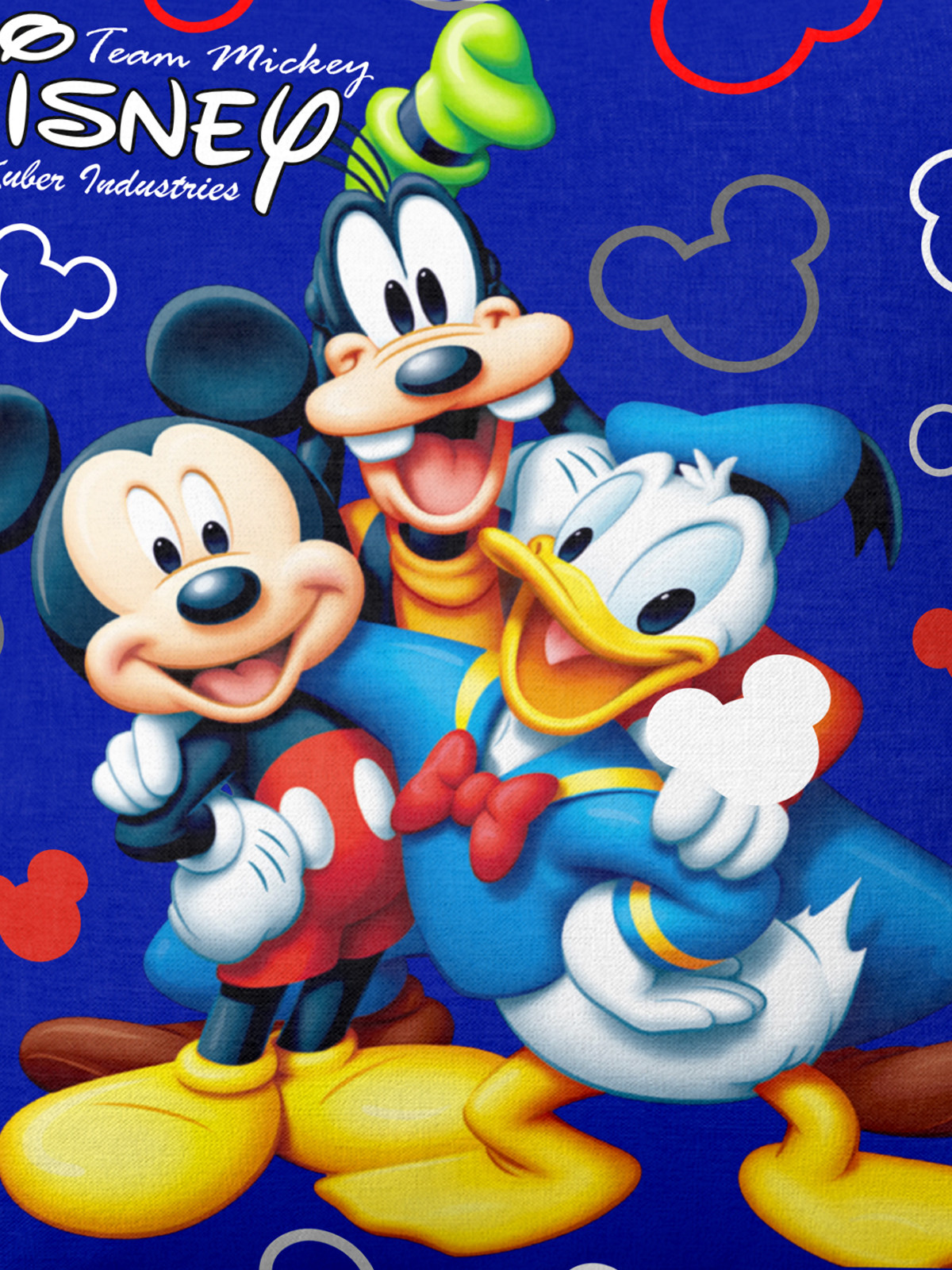 Kuber Industries Disney Team Mickey Print Silk Special long Crush Cushion Covers (16