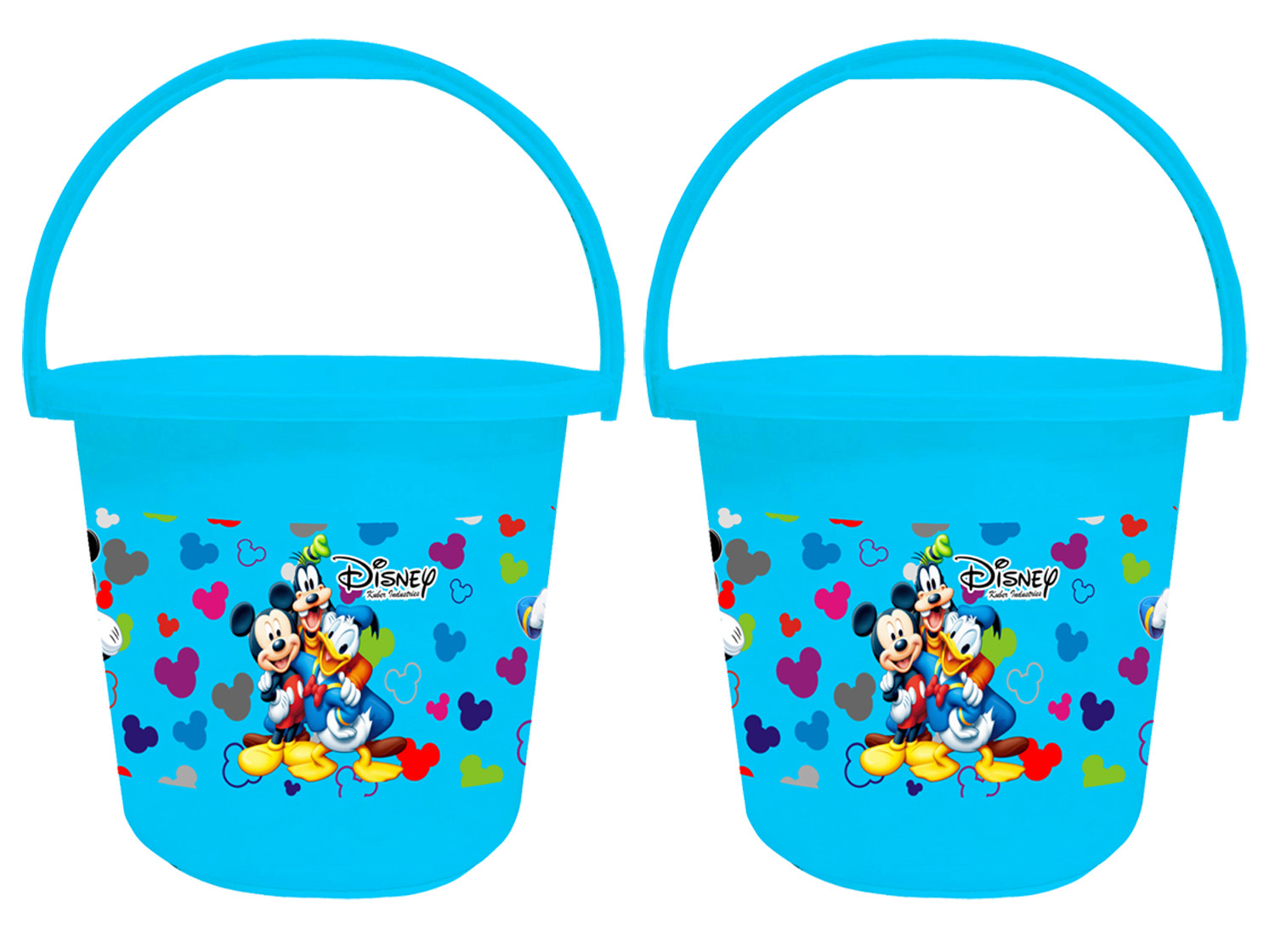 Kuber Industries Disney Team Mickey Print Unbreakable Virgin Plastic Strong Bathroom Bucket ,16 LTR (Blue) -HS_35_KUBMART17389