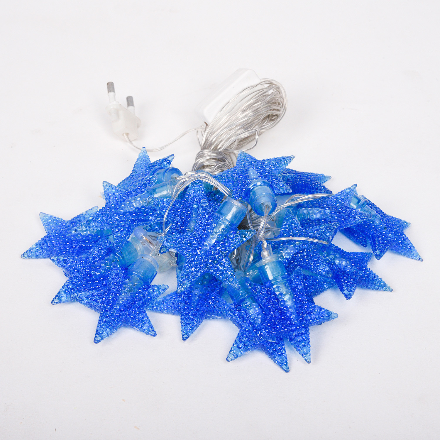 Kuber Industries Diwali Lights | 20 Stars Fairy Lights for Diwali | Christmas | Home Decoration | Indoor & outdoor | Diwali Lights for Decoration | Chota Star | Blue