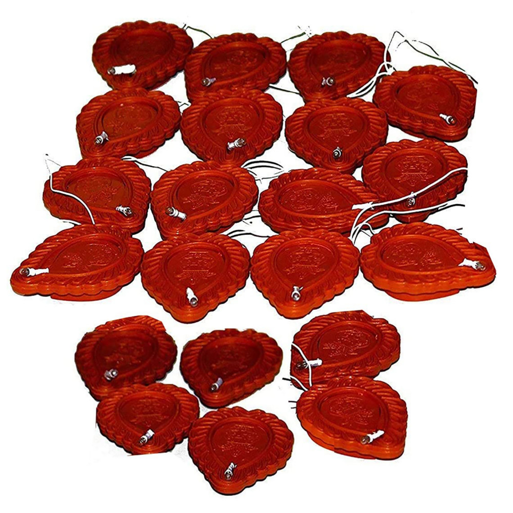 Kuber Industries Diwali Lights | Diwali String Light For Décor | Lights for Christmas | Lights for Navratri | Lights for Party | Lights for Indoor &amp; Outdoor | Diya Lights | Brown