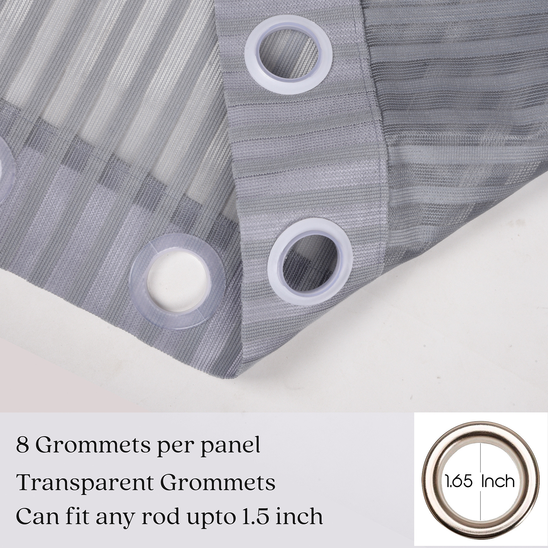 Kuber Industries Door Curtain  Sheer Door Curtains  Parda for Living Room  Bedroom Balcony Parda  Door Curtain Parda for Home Dcor  Lining Net  7 Feet  Gray