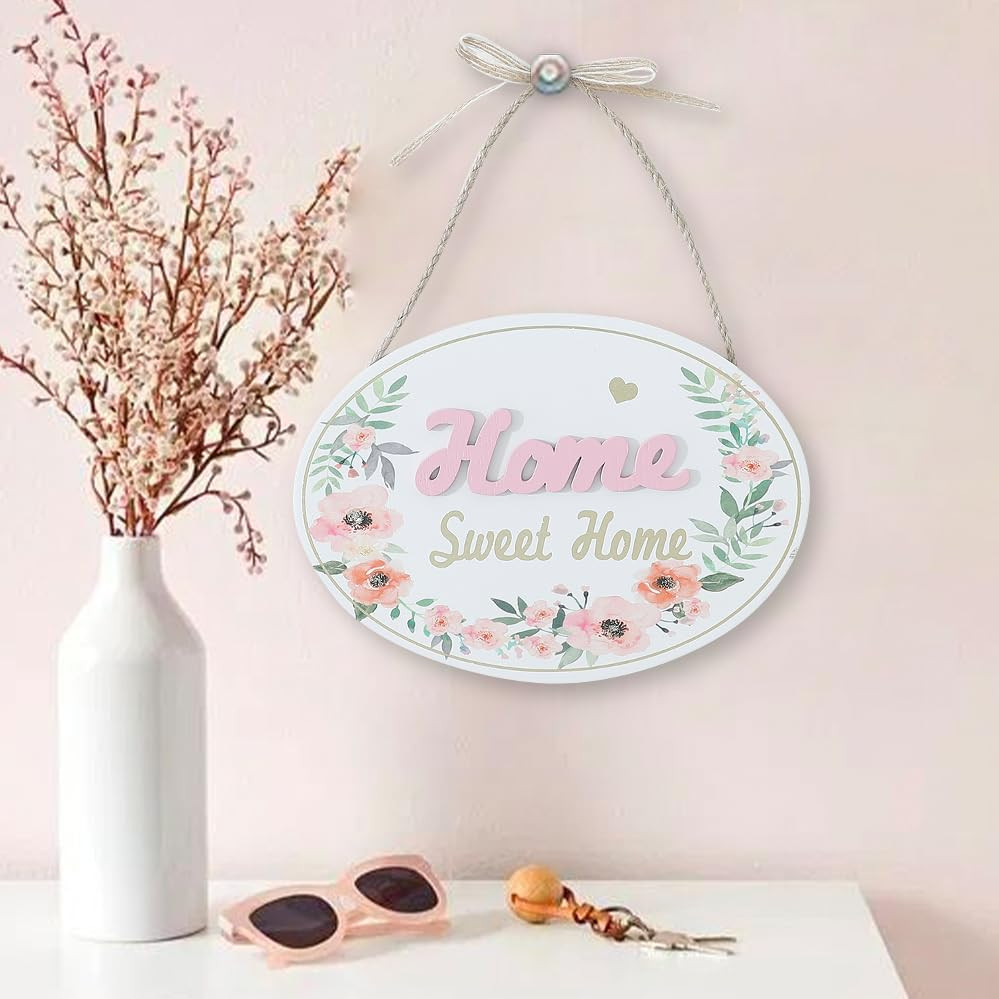 Kuber Industries Door Decor Panel|Wall Hanging Wooden Frame Board (White)