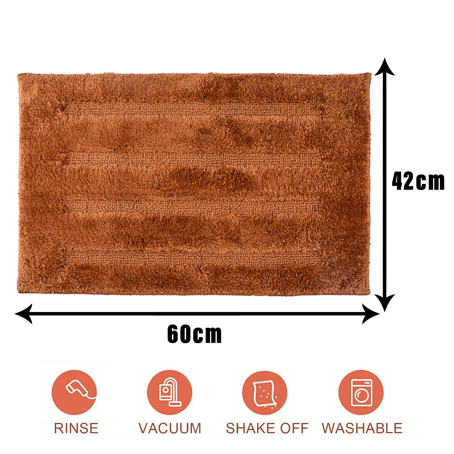 Kuber Industries Door Mat | 4 Striped Doormat | Velvet Entrance Mat | Entry Doormat | Office Entrance Door Mat | Door Mat for Home | Door Mat for Living | Golden