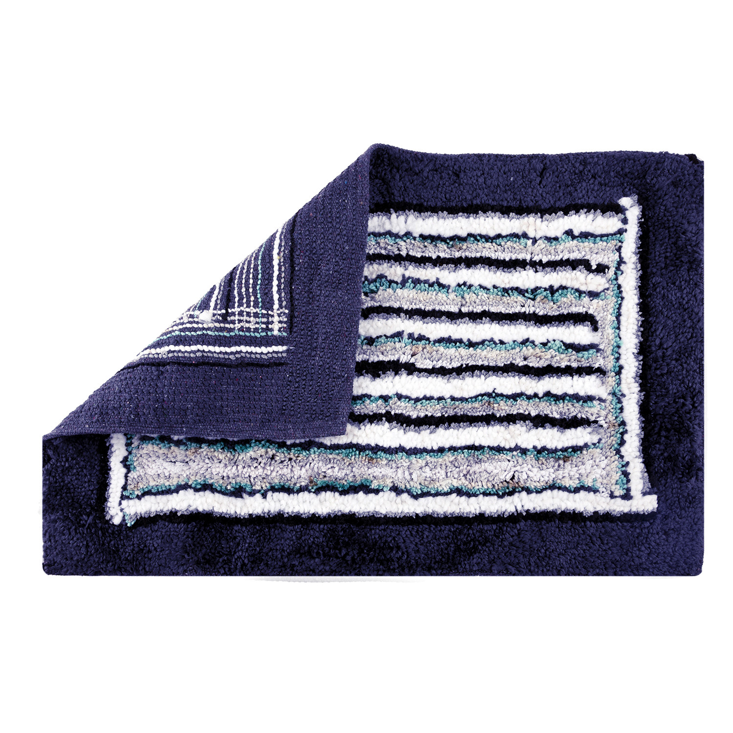 Kuber Industries Door Mat  Dust Trapper Mat  Door Entrance Mat  Anti-Skid Door Mat  Floor Mat for Home Entrance  Micro Border Door Mat  Entryway Door Mat  Blue