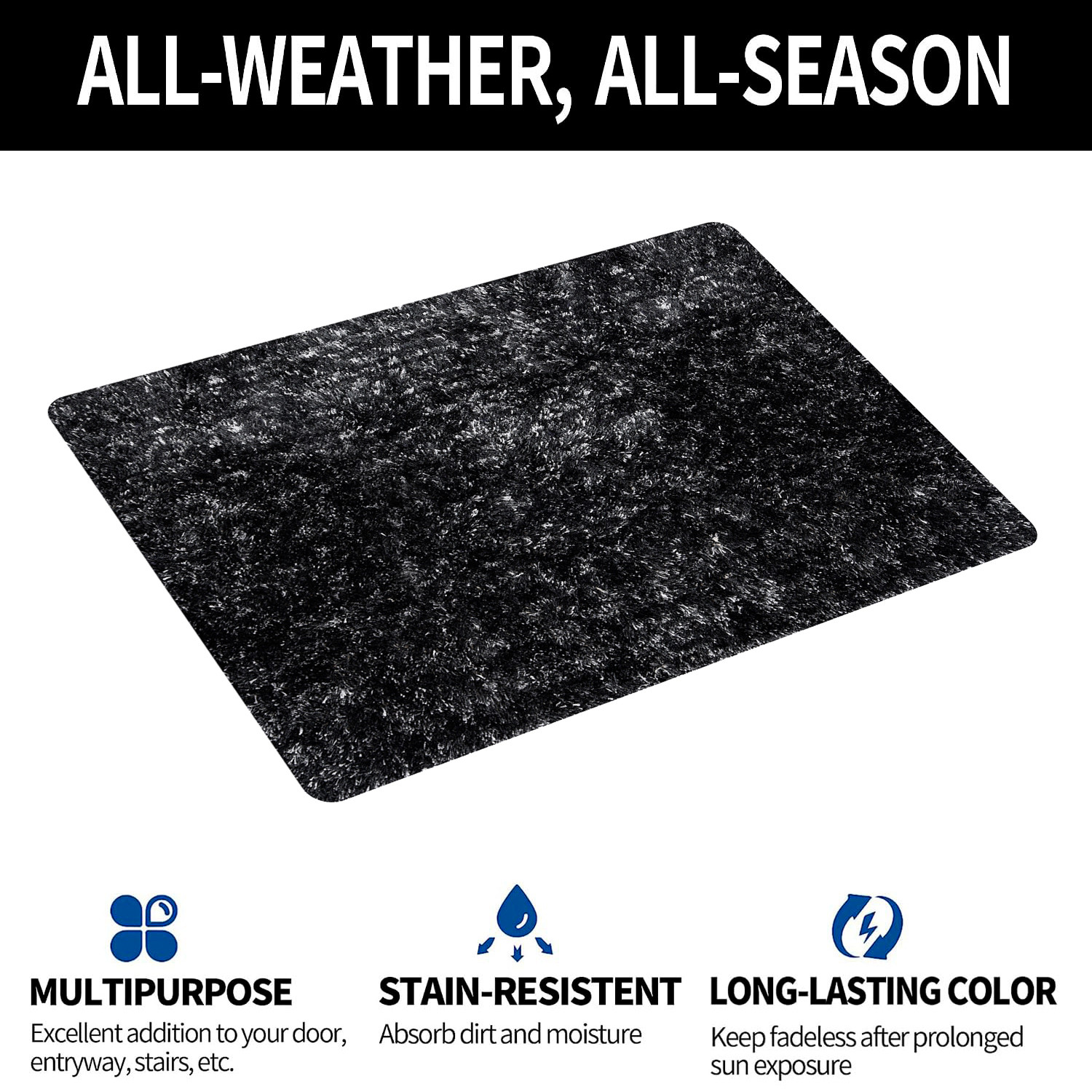 Kuber Industries Door Mat  Dust Trapper Mat  Door Entrance Mat  Anti-Skid Door Mat  Floor Mat for Home Entrance  Lexus Home Decor Mat  Entryway Door Mat  Gray