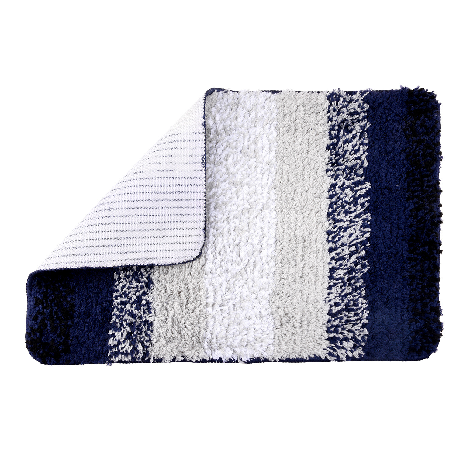 Kuber Industries Door Mat | Dust Trapper Mat | Door Entrance Mat | Anti-Skid Door Mat | Floor Mat for Home Entrance | Blue Patta Rainbow Mat | Entryway Door Mat | Gray