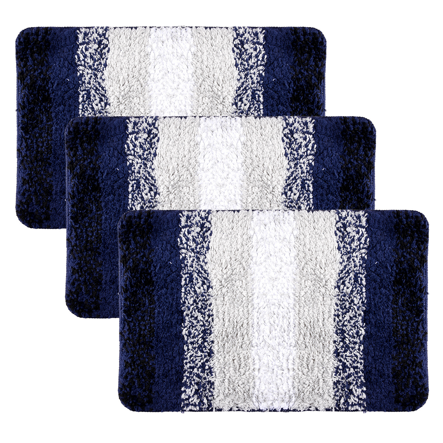 Kuber Industries Door Mat | Dust Trapper Mat | Door Entrance Mat | Anti-Skid Door Mat | Floor Mat for Home Entrance | Blue Patta Rainbow Mat | Entryway Door Mat | Gray
