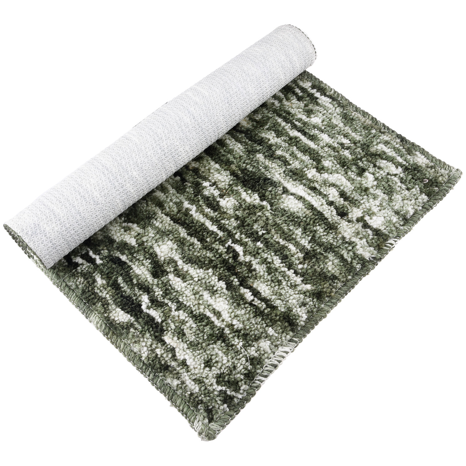 Kuber Industries Door Mat  Multi Riyal Doormat  Microfiber Entrance Mat  Entry Doormat  Office Entrance Door Mat  Door Mat for Home  Door Mat for Living  Green