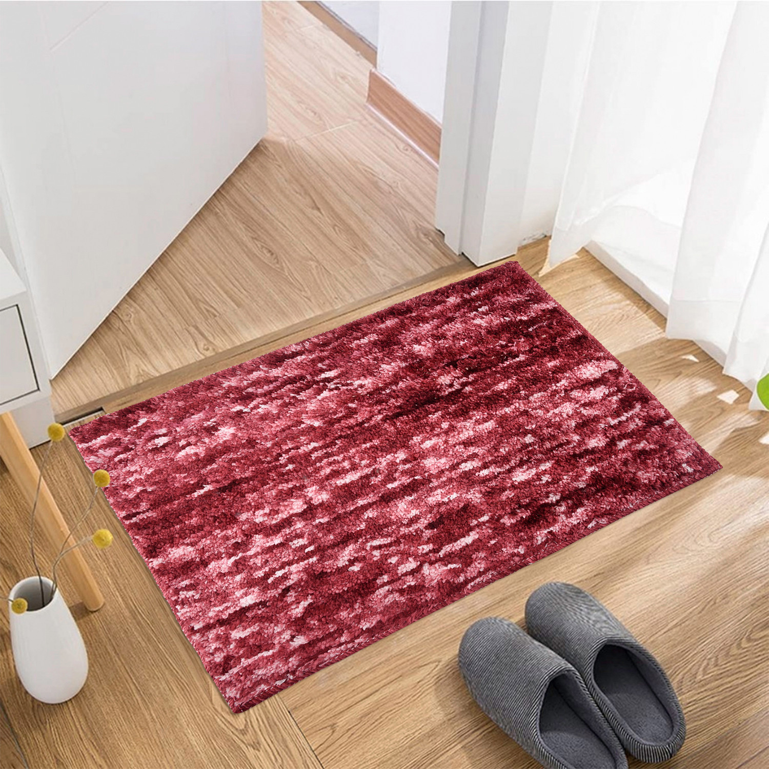 Kuber Industries Door Mat | Multi Riyal Doormat | Microfiber Entrance Mat | Entry Doormat | Office Entrance Door Mat | Door Mat for Home | Door Mat for Living | Pack of 2 | Multi