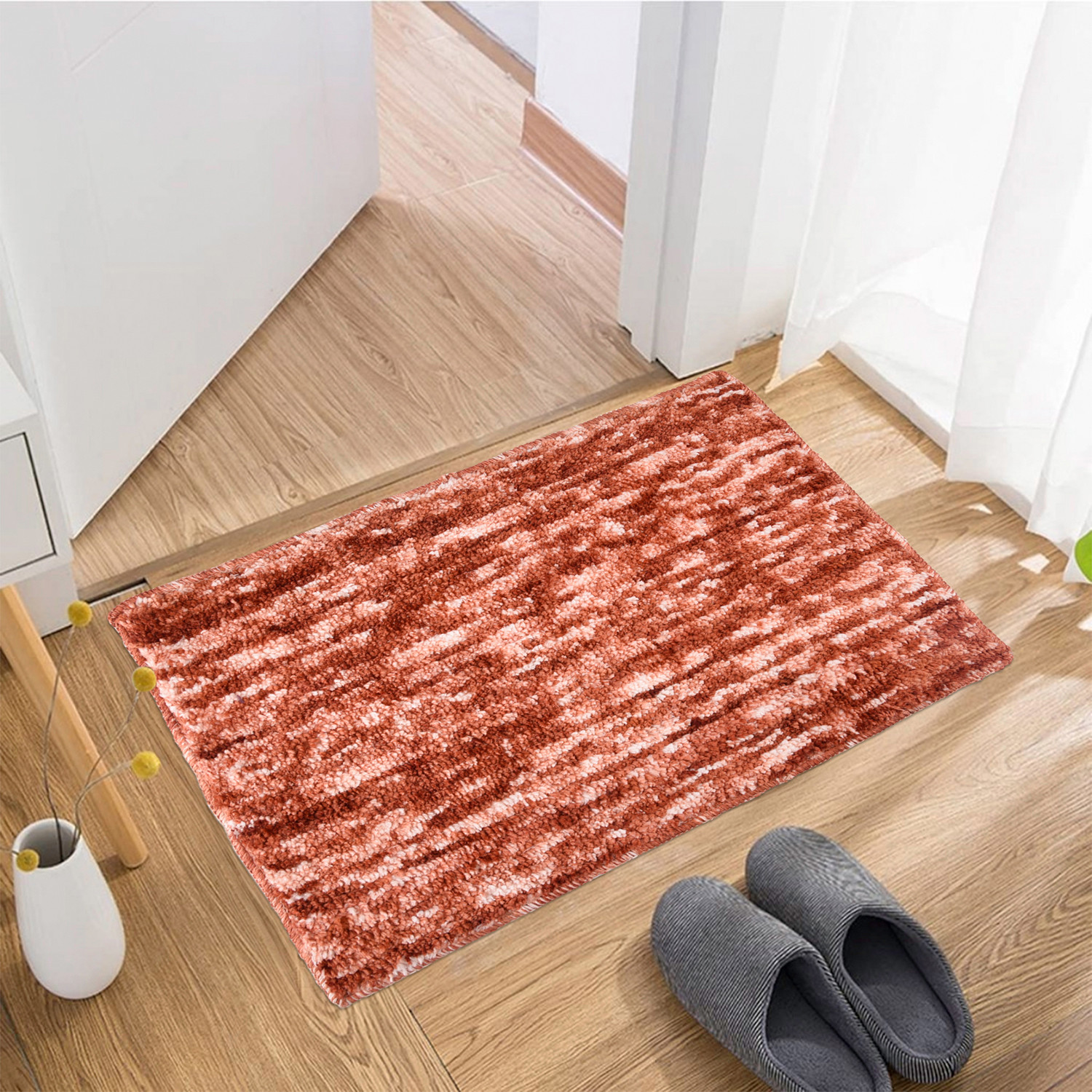 Kuber Industries Door Mat | Multi Riyal Doormat | Microfiber Entrance Mat | Entry Doormat | Office Entrance Door Mat | Door Mat for Home | Door Mat for Living | Pack of 2 | Multi