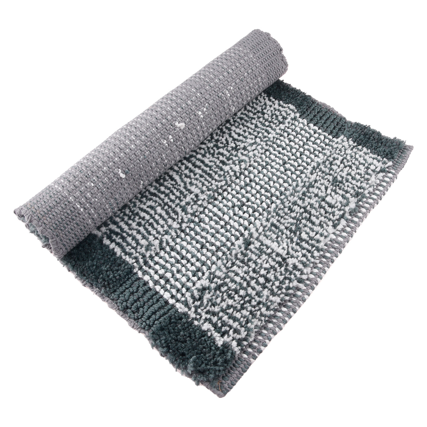 Kuber Industries Door Mat  White Cut Loop Doormat  Microfiber Entrance Mat  Entry Doormat  Office Entrance Door Mat  Door Mat for Home  Door Mat for Living  Gray