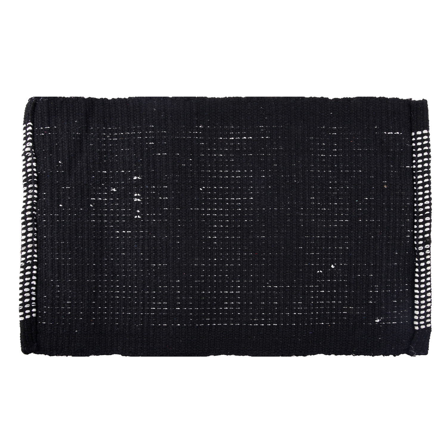 Kuber Industries Door Mat  White Cut Loop Doormat  Microfiber Entrance Mat  Entry Doormat  Office Entrance Door Mat  Door Mat for Home  Door Mat for Living  Black