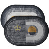 Kuber Industries Doormat|Doormat for Door Entrance|Doormats for Rooms|Doormat for Home|Memory Foam Doormat|Pack of 2 (Grey)