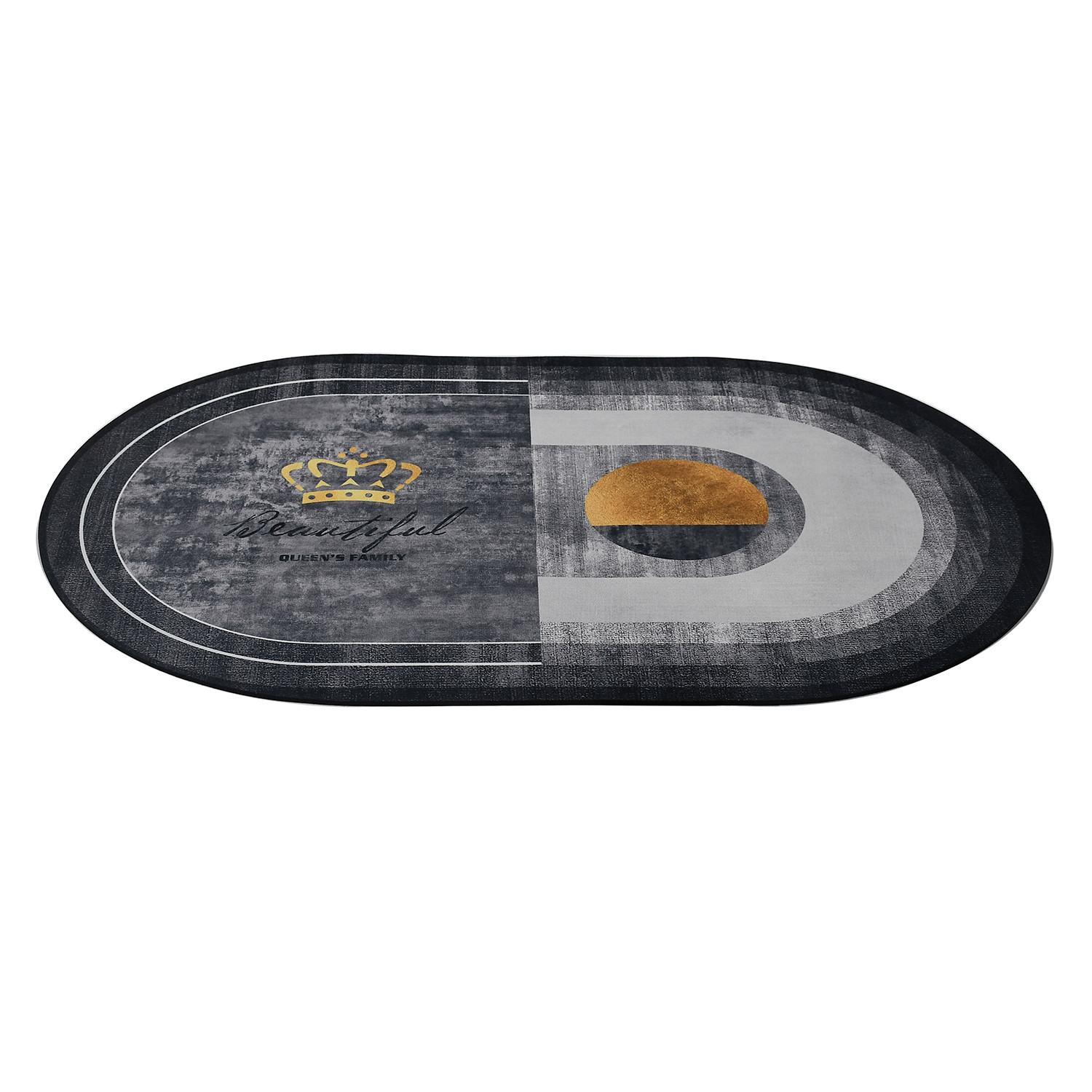 Kuber Industries Doormat|Doormat for Door Entrance|Doormats for Rooms|Doormat for Home|Memory Foam Doormat|Pack of 2 (Grey)