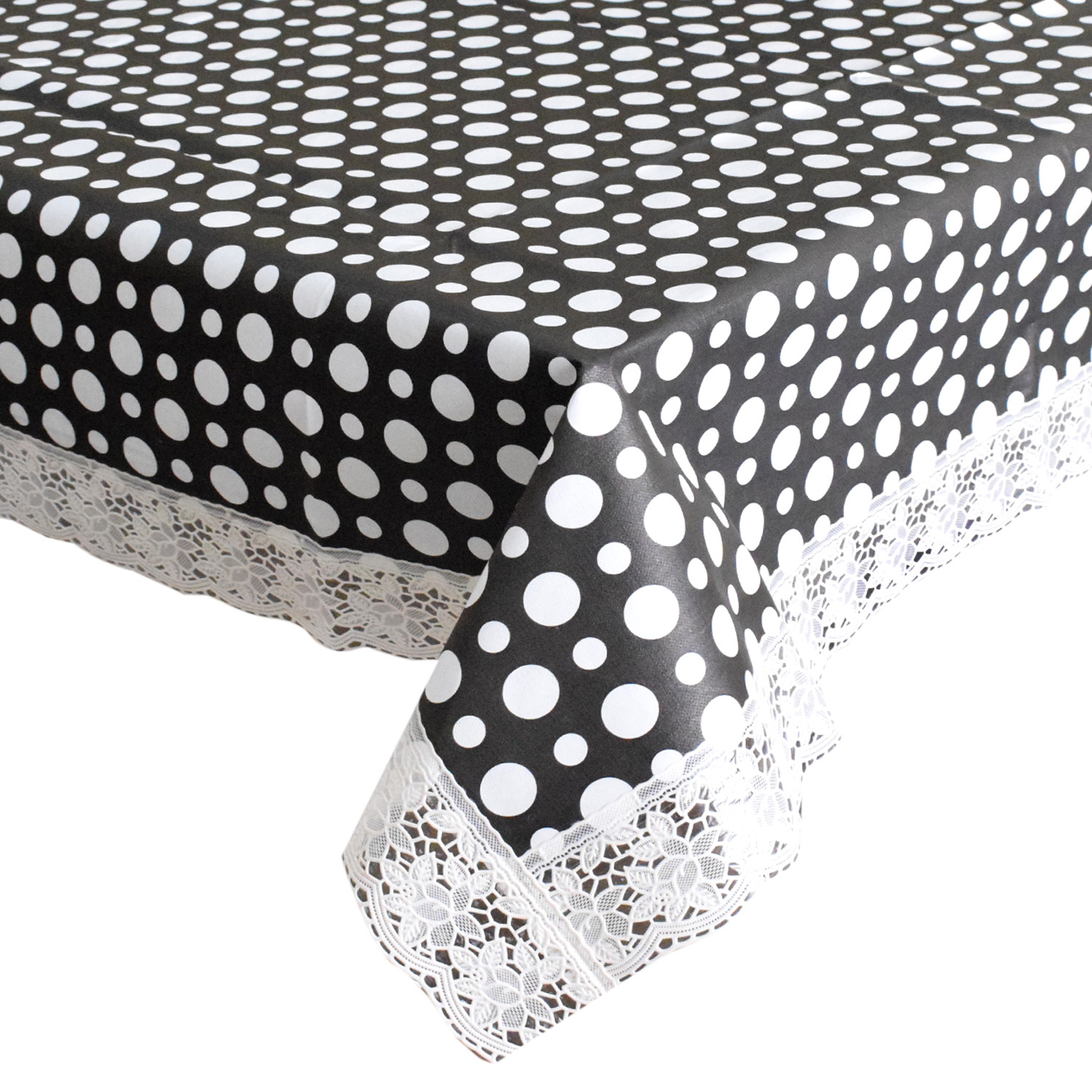 Kuber Industries Dot Design PVC 4 Seater Center Table Cover 40