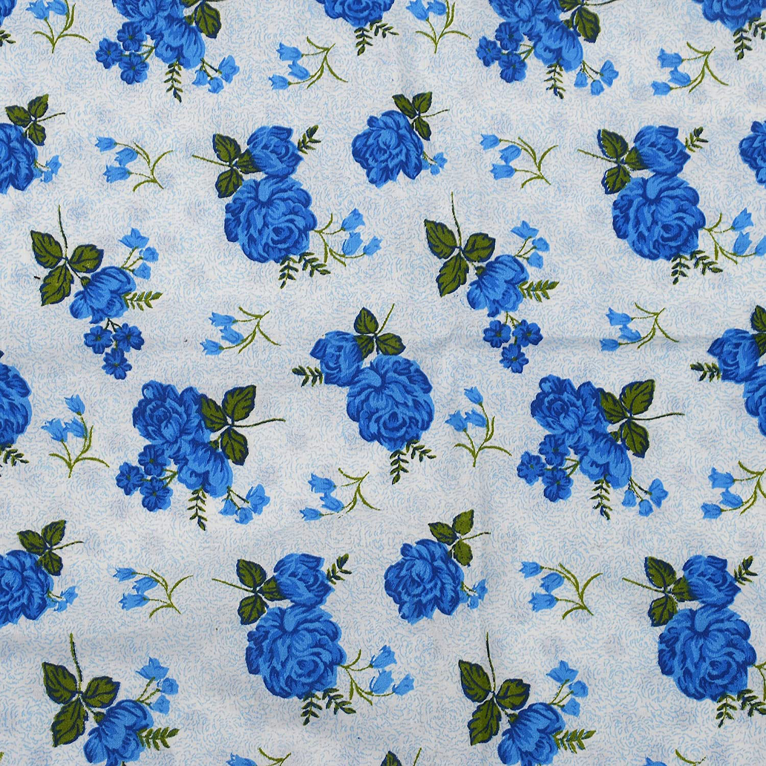 Kuber Industries Dot Print Cotton Pillow Cover- 17x27 Inch,(Blue)