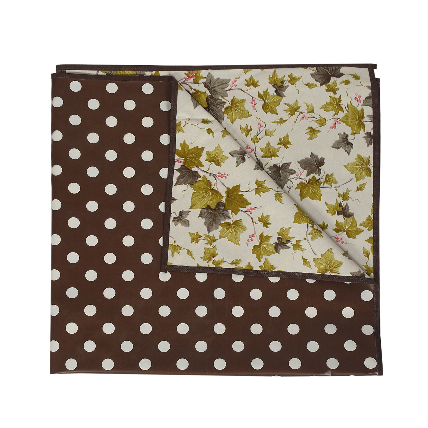 Kuber Industries Dot Print PVC Reversable Center Table Cover For Home Decorative Luxurious 4 Seater, 60