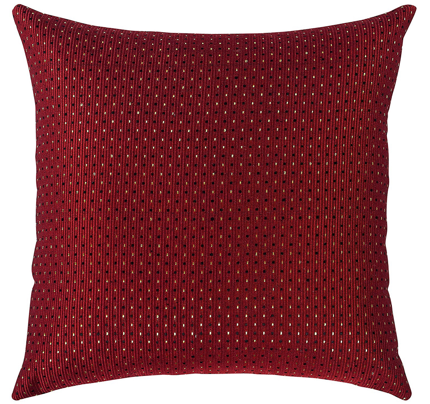 Kuber Industries Dot Print Soft Decorative Square Cushion Cover, Cushion Case For Sofa Couch Bed 16x16 Inch-(Maroon)