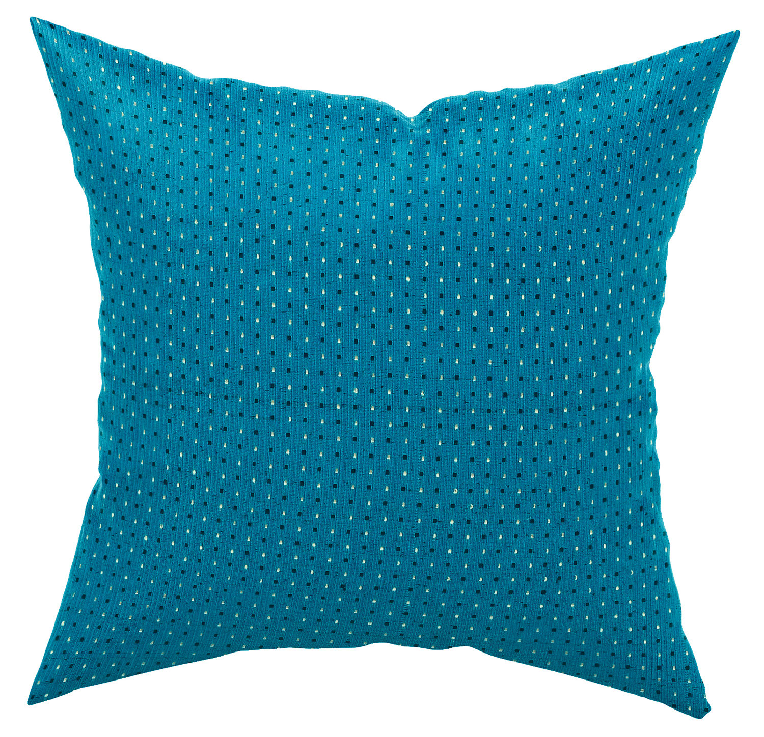 Kuber Industries Dot Print Soft Decorative Square Cushion Cover, Cushion Case For Sofa Couch Bed 16x16 Inch-(Blue)