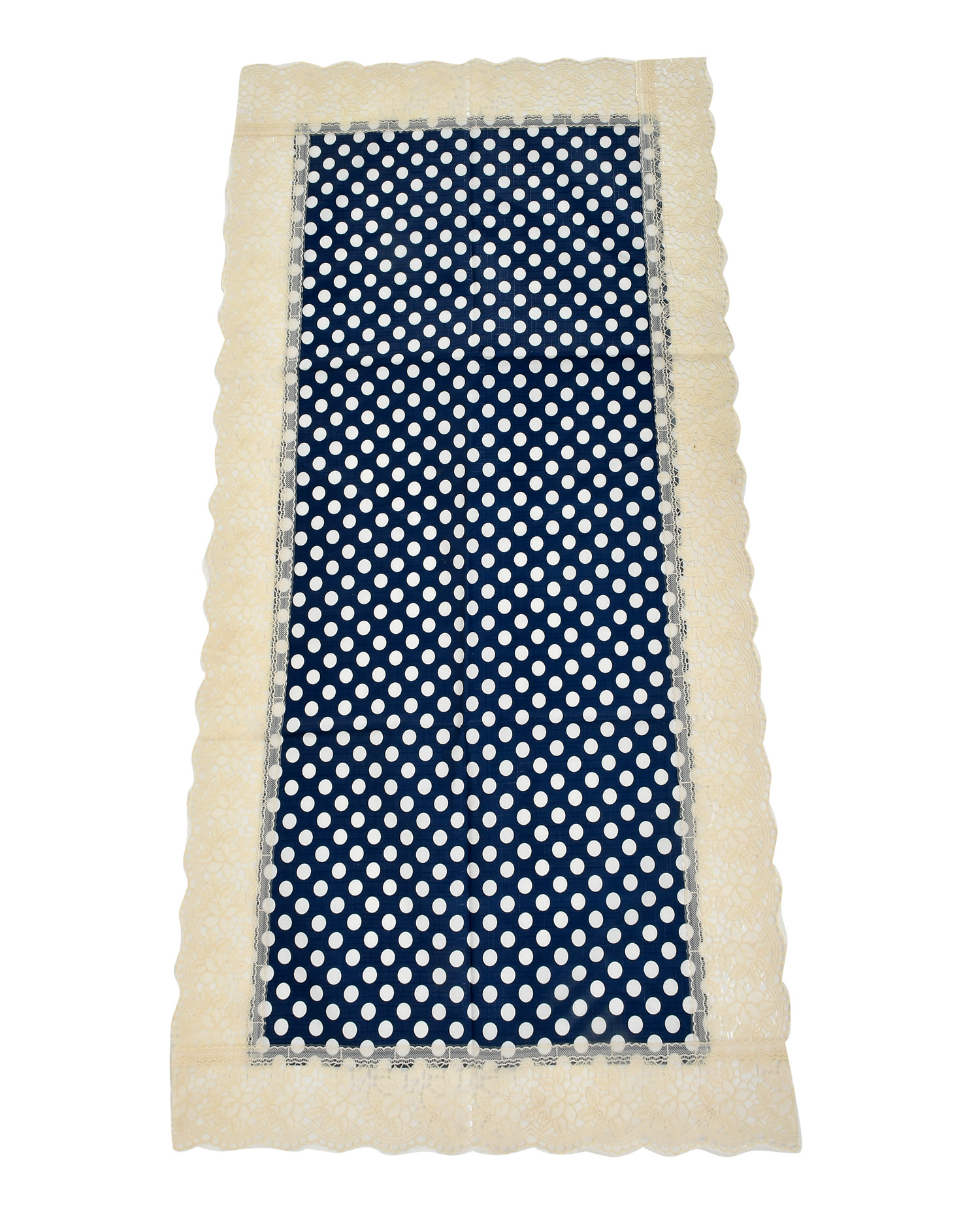 Kuber Industries Dot Printed PVC Table Runner For Farmhouse Dinner, Holiday Parties, Wedding, Events, Décor, 18