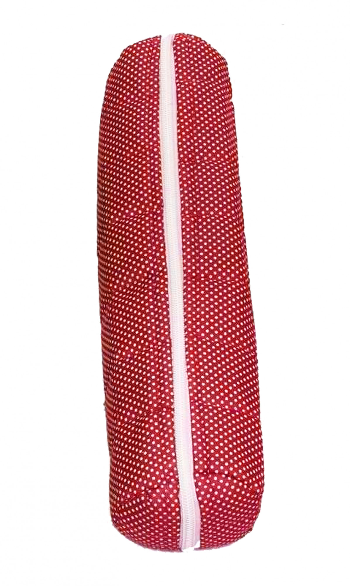Kuber Industries Dots Print 2 Pieces Watch Case,Bangle Box/Wrist Watch Holder/Watch Organizer/Bracelet Pouch Zip Top Watch Case With One Roll (Red)