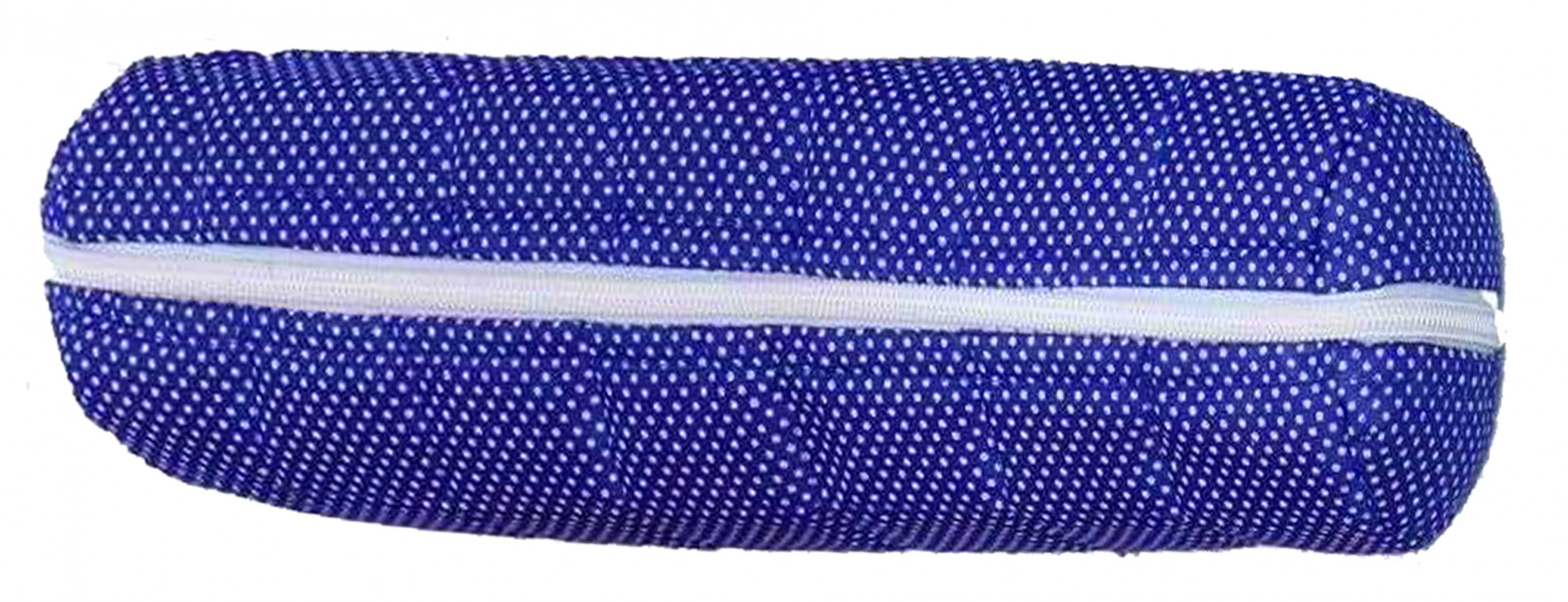 Kuber Industries Dots Print 2 Pieces Watch Case,Bangle Box/Wrist Watch Holder/Watch Organizer/Bracelet Pouch Zip Top Watch Case With One Roll (Navy Blue)