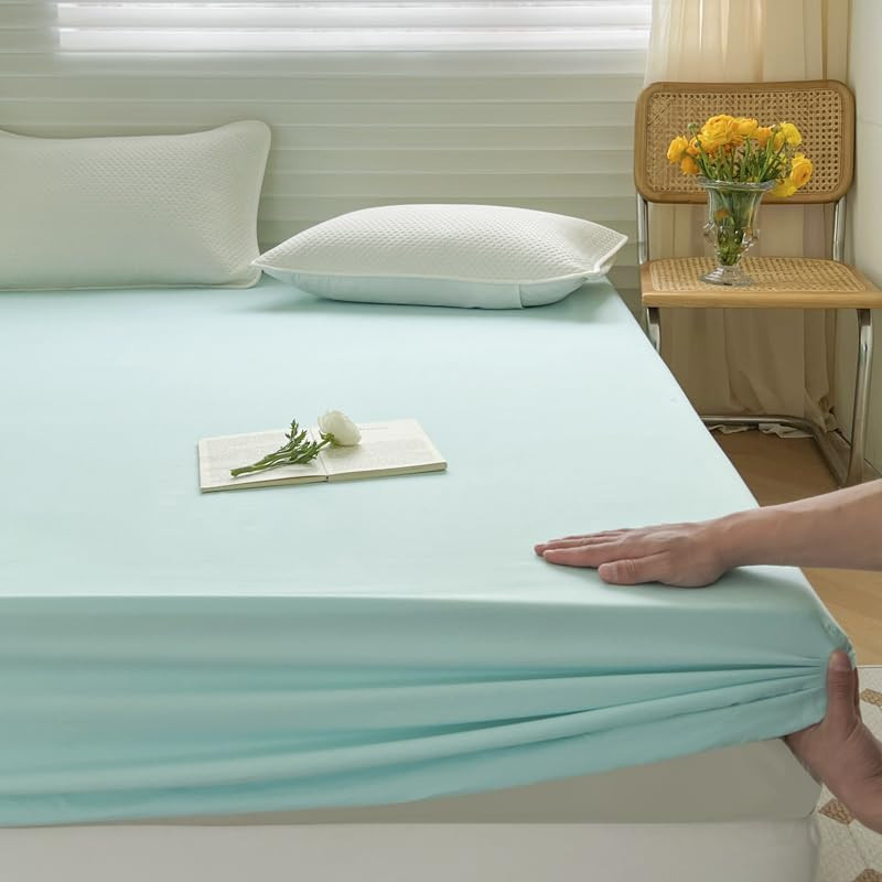 Kuber Industries Double Bed Mattress ProtectorBed Protecter With Elastic 