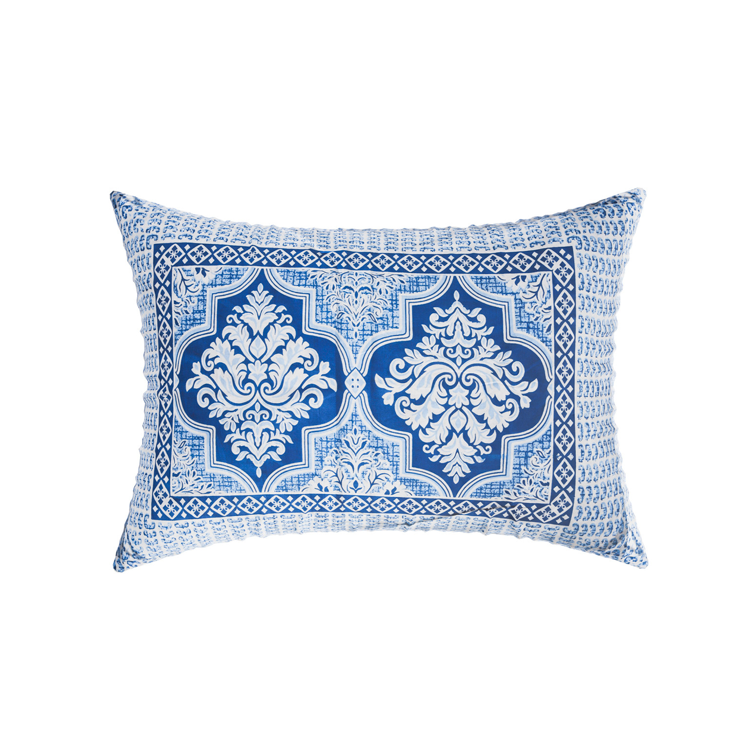 Kuber Industries Double Bedsheet  Premium Cotton Bedsheet with 2 Pillow Covers  Bedsheet for Bedroom  Bedsheet for Double Bed  Flower Heritage  90x108 Inch  Blue
