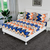 Double Bedsheet | Premium Cotton Bedsheet with 2 Pillow Covers | Bedsheet for Bedroom | Bedsheet for Double Bed | ZIg Zag Box-Design Bedsheet | Multi