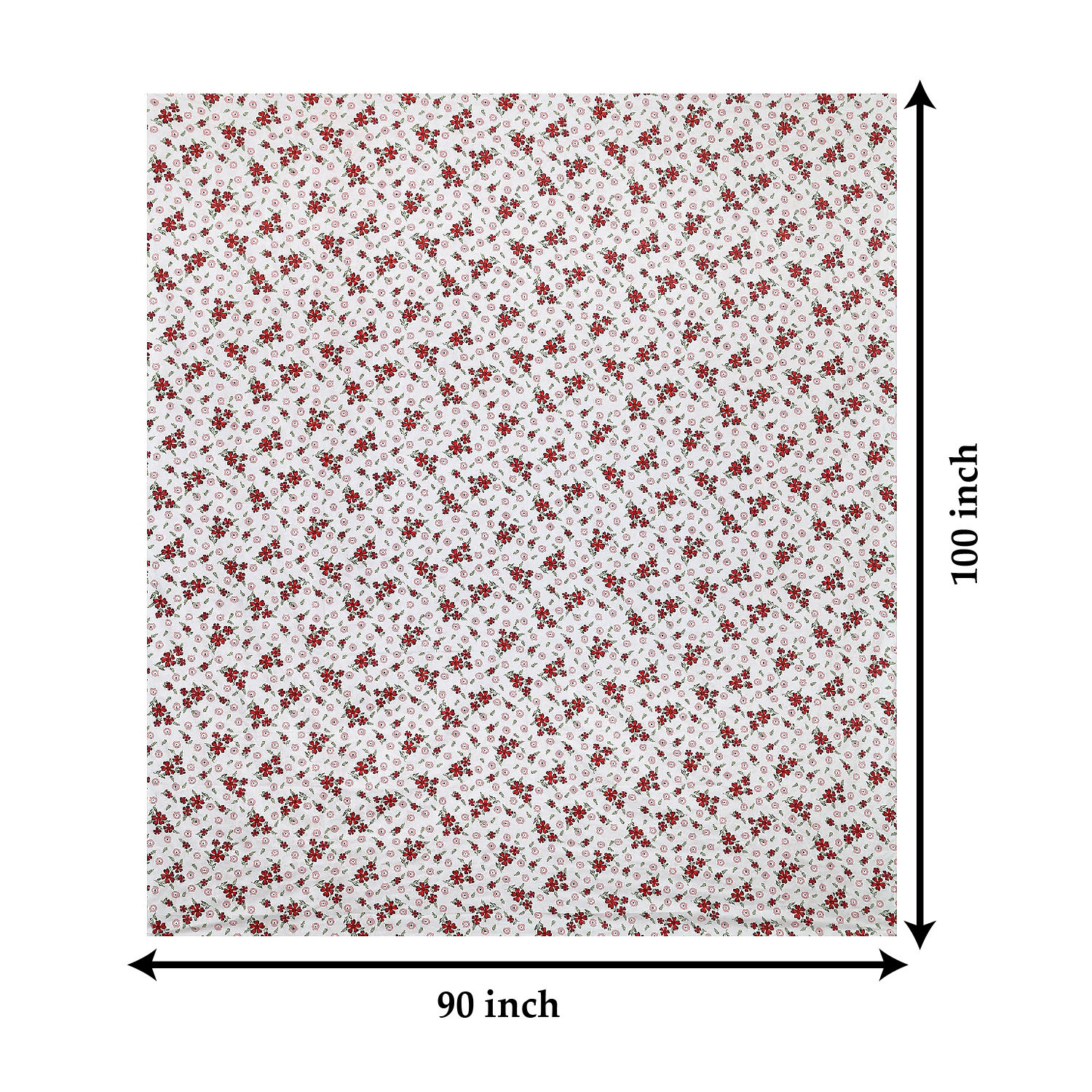 Kuber Industries Double Bedsheet with 2 Pillow Covers | 144 TC Glace Cotton Maroon Flower Print Bedsheet For Living Room | Bedroom | 90x100 Inch | Pink