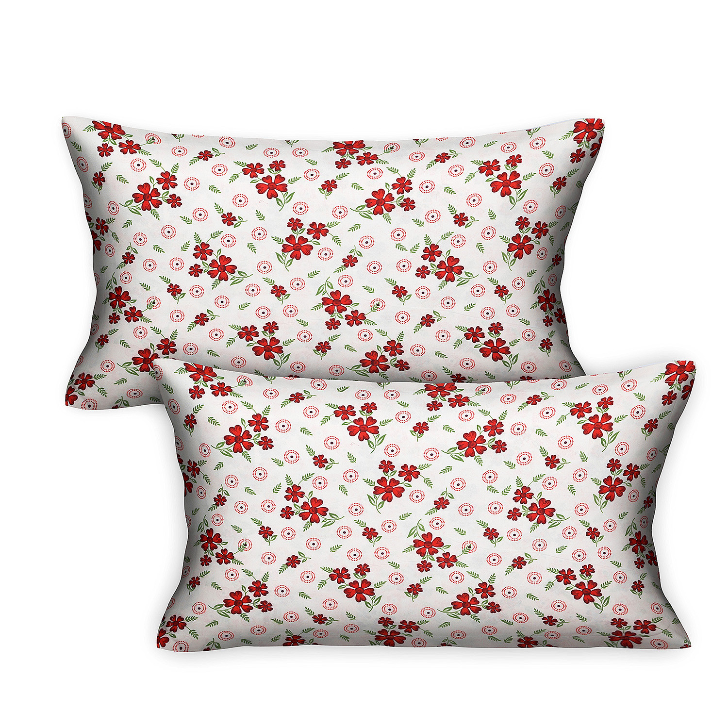 Kuber Industries Double Bedsheet with 2 Pillow Covers | 144 TC Glace Cotton Maroon Flower Print Bedsheet For Living Room | Bedroom | 90x100 Inch | Pink
