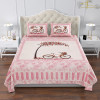 Kuber Industries Double Bedsheet with 2 Pillow Covers | 160 TC Premium Cotton Bedsheet for Double Bed | Bedsheet for Living Room-Home &amp; Hotels | Photo Frame Cycle | 100x108 Inch | Pink
