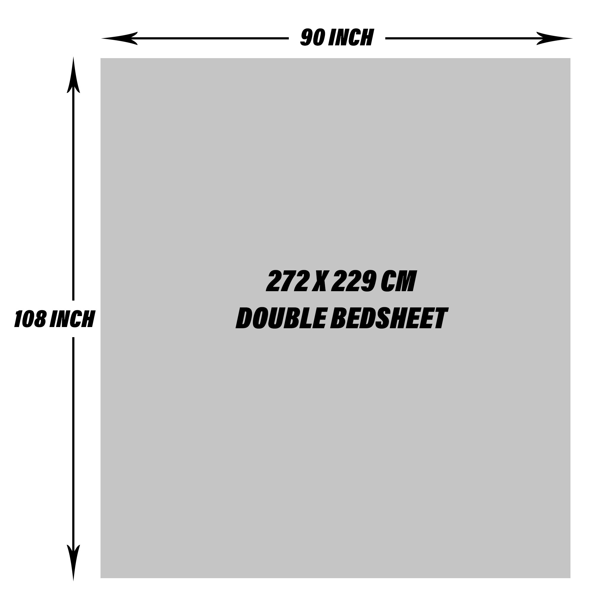 Kuber Industries Double Bedsheet with 2 Pillow Covers | 160 TC Premium Cotton Bedsheet for Double Bed | Bedsheet for Living Room-Home & Hotels | Dezier Flower Boota | 90x108 Inch | Cream