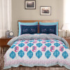 Kuber Industries Double Bedsheet with 2 Pillow Covers | 186 TC Premium Cotton Bedsheet for Double Bed | Bedsheet for Living Room-Home &amp; Hotels | Embroidery Elephant | 100x108 Inch | Pink