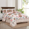 Kuber Industries Double Bedsheet with 2 Pillow Covers | 186 TC Premium Cotton Bedsheet for Double Bed | Bedsheet for Living Room-Home &amp; Hotels | Arabic Beauty Gola | 100x108 Inch | Cream