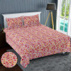 Kuber Industries Double Bedsheet(228 * 254 cm)|Cotton 120 TC Luxury Printed Soft &amp; Lightweight Bedsheet for Double Bed with 2 Pillow Covers (Red)