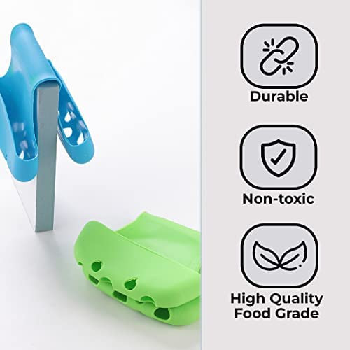 Kuber Industries Double Sided Kitchen & Bathroom Shelf|Food Grade Silicone|Convenient Hanging Design|Non-Toxic & Odor-Less|Flexible & Portable|Drainage Holes|A1901|Pack of 2|Multicolor