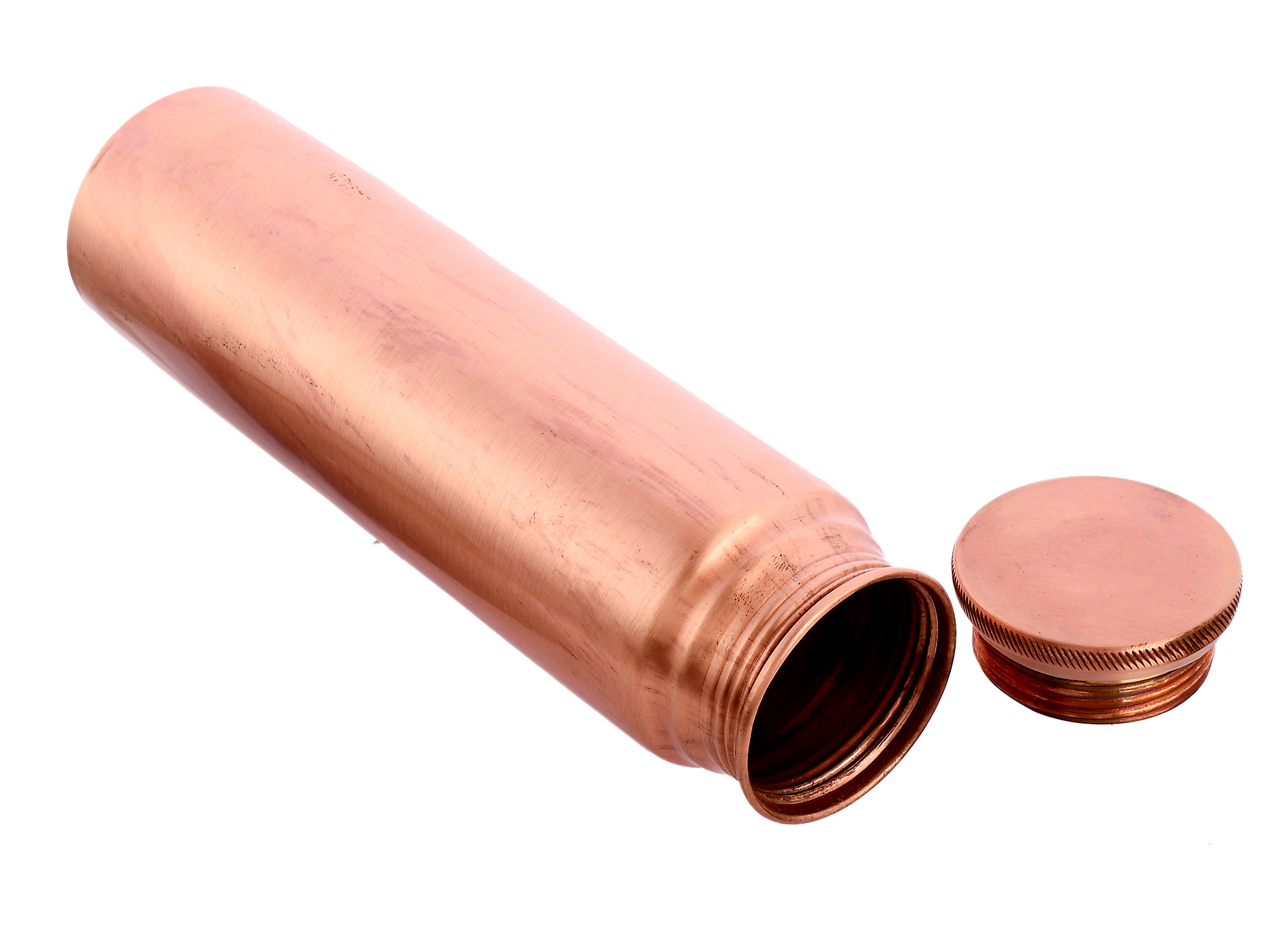 Kuber Industries Dove Pure Copper Water Bottle,1Ltr (Brown)-KUBMRT11571