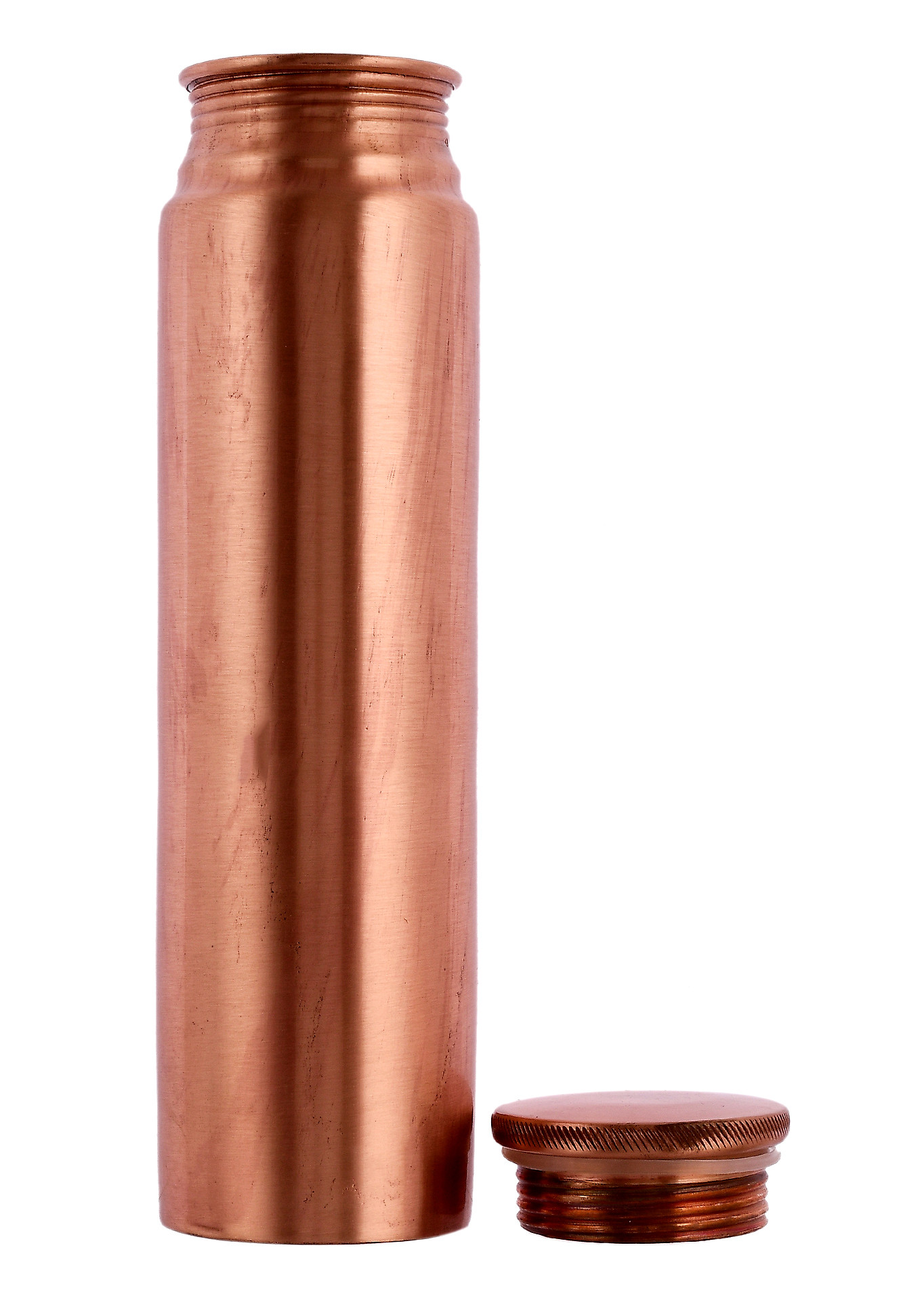 Kuber Industries Dove Pure Copper Water Bottle,1Ltr (Brown)-KUBMRT11571