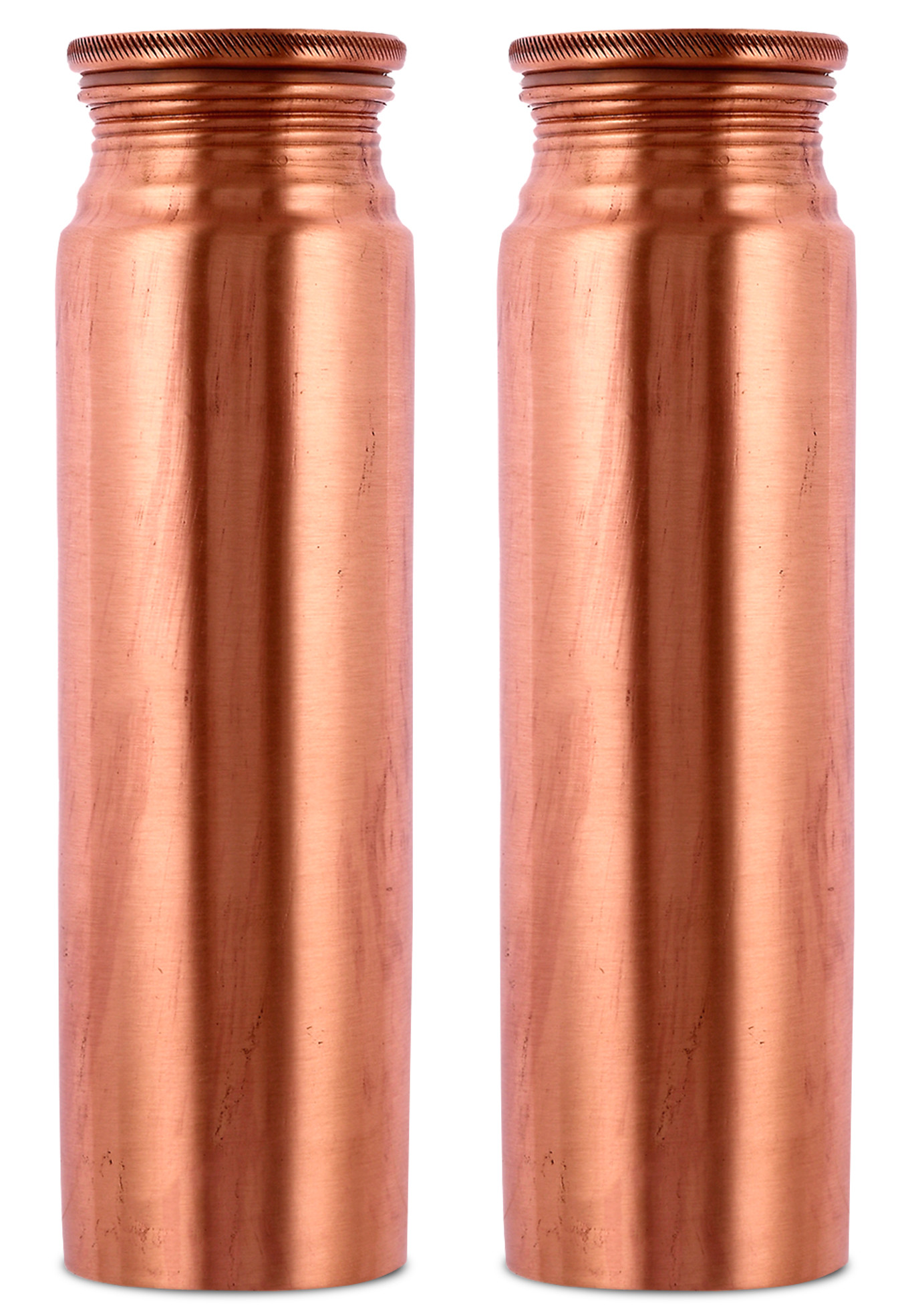 Kuber Industries Dove Pure Copper Water Bottle,1Ltr (Brown)-KUBMRT11571
